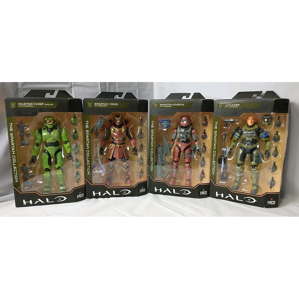 HALO Spartan Collection Series 4 Master Chief Yoroi Enigma Jun-A266 4 Figure Lot